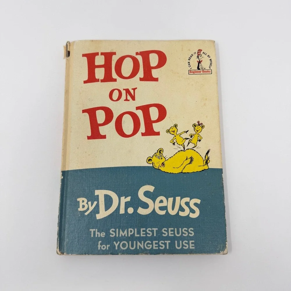 Dr Seuss Vintage Hardcover Lot 5 Cat in the Hat Green Eggs Horton Hop Pop Marvin